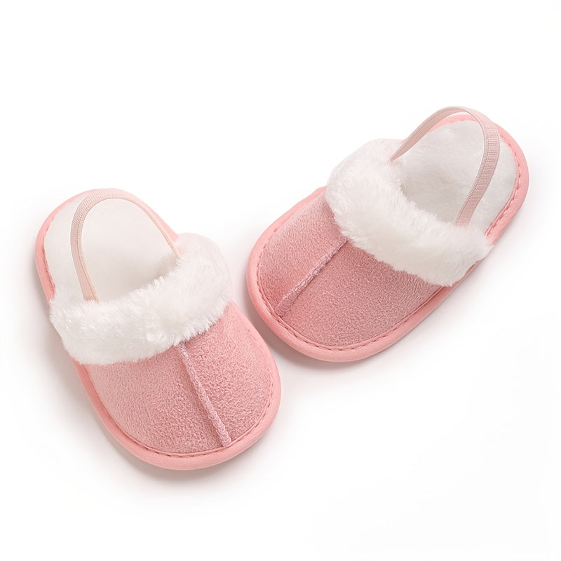 Chaussons Douillets en Peluche pour Bébé Fille — Monptitlou