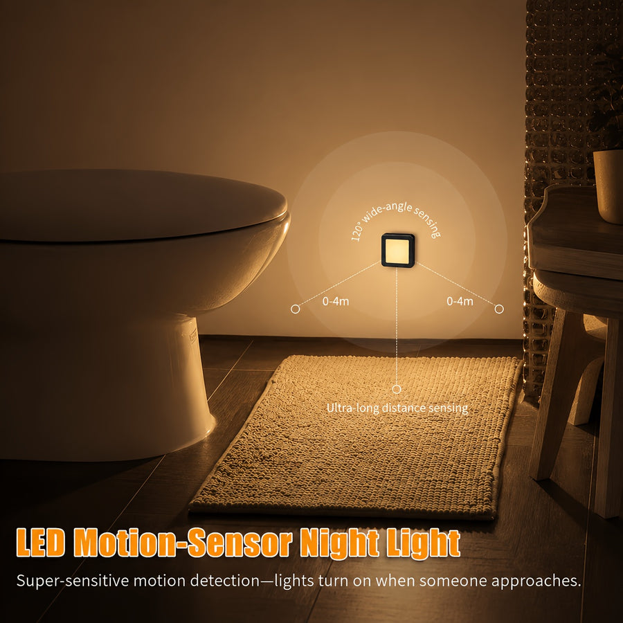 Veilleuse LED 1 pièce avec détecteur de mouvement pour salle de bain — Monptitlou