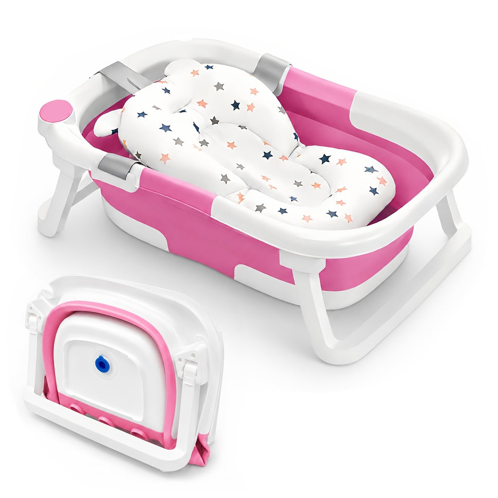 Baignoire pliable pour bébé avec coussin moelleux — Monptitlou