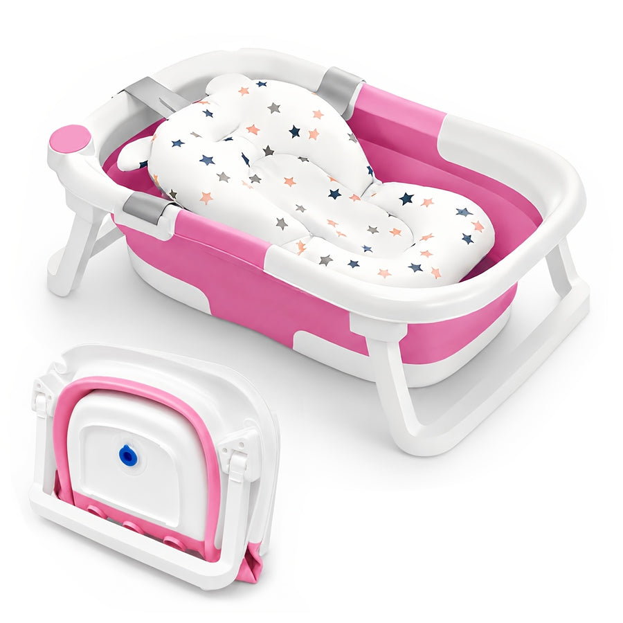 Baignoire pliable pour bébé avec coussin moelleux — Monptitlou
