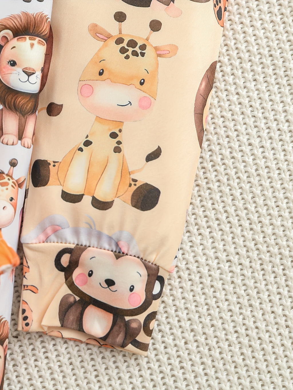 Ensembles de 6 pièces pour filles à imprimé animalier et dessin animé — Monptitlou