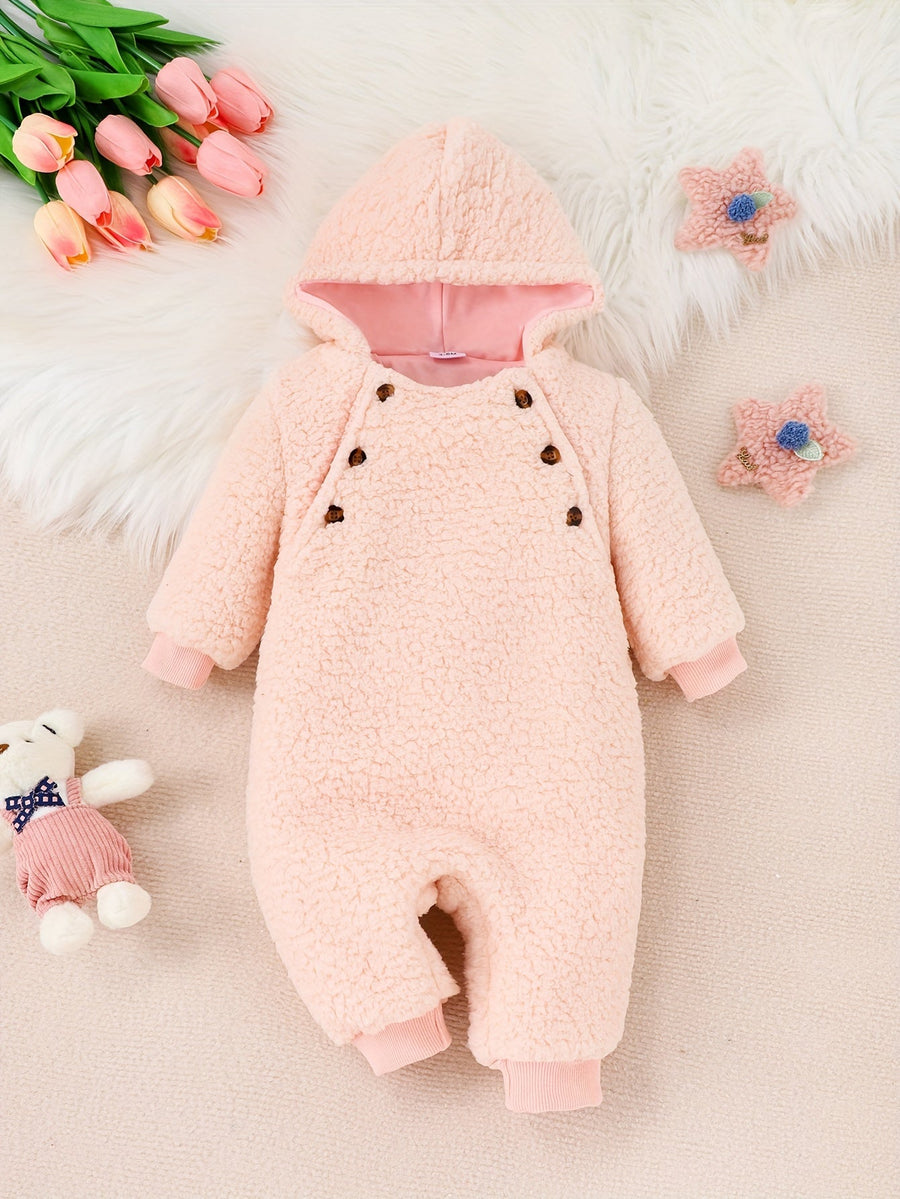 Combinaison chaude d'automne et d'hiver pour bébés filles et garçons — Monptitlou