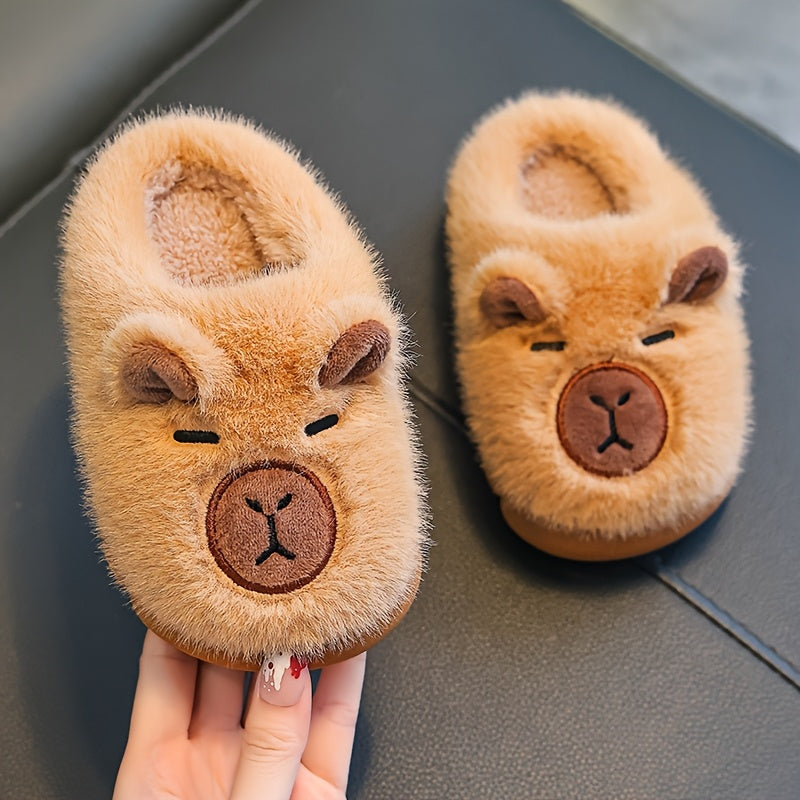 Chaussures d'hiver en peluche Capybara pour garçons et filles, bébés — Monptitlou