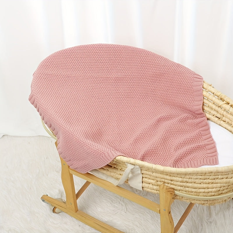 Nouvelle couverture unie 90*70cm rose vert foncé, plaid pour canapé — Monptitlou