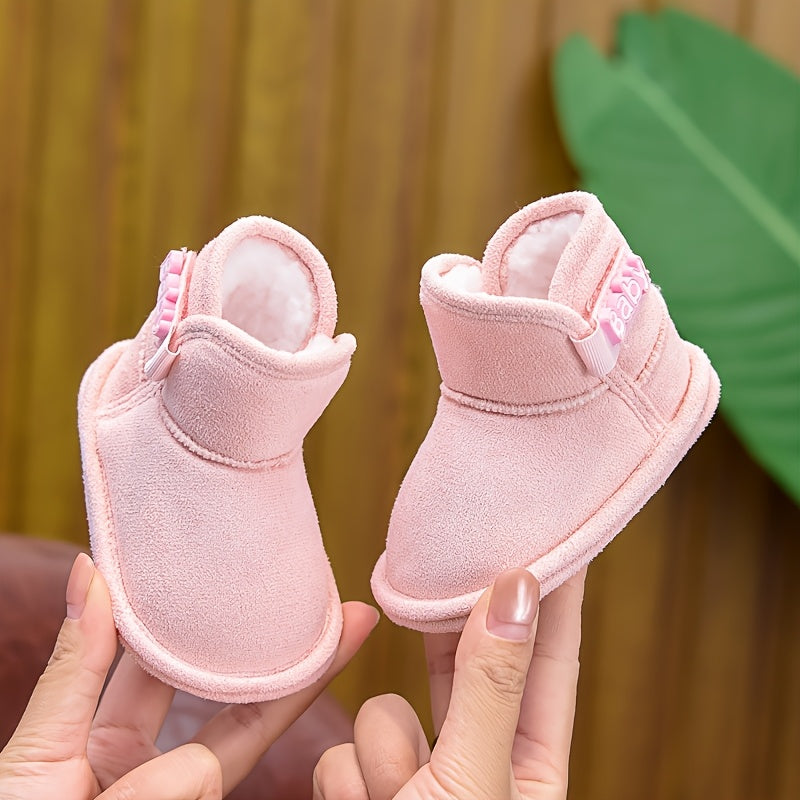 Bottes bébé hiver, chaudes et confortables, tendance, doublure polaire — Monptitlou Image