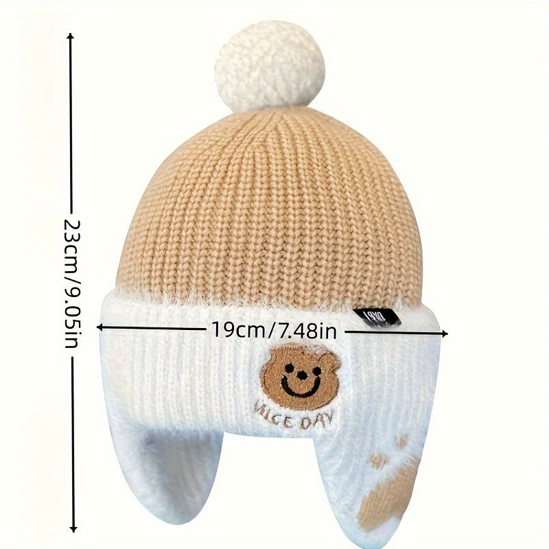 Bonnet Tricoté Confortable pour Enfants de 1 à 3 Ans — Monptitlou