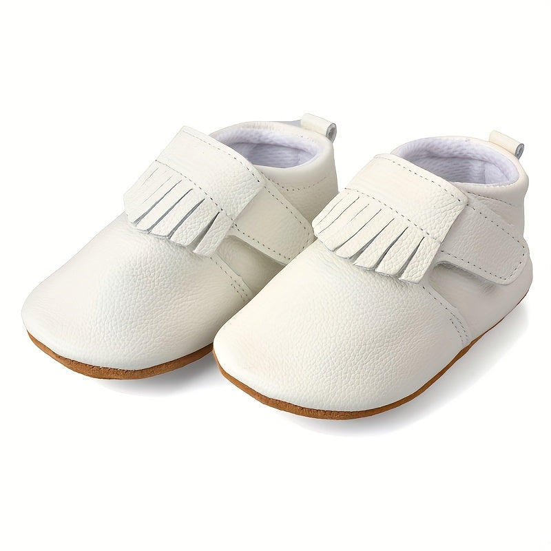Chaussures de bébé à semelle souple en cuir véritable respirant — Monptitlou