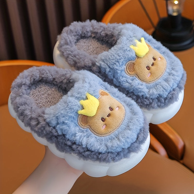 1 Paire de Pantoufles d'Hiver en Peluche pour Bébé — Monptitlou