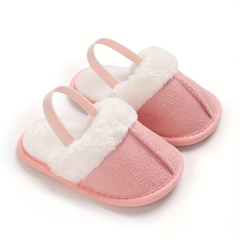 Chaussons Douillets en Peluche pour Bébé Fille — Monptitlou