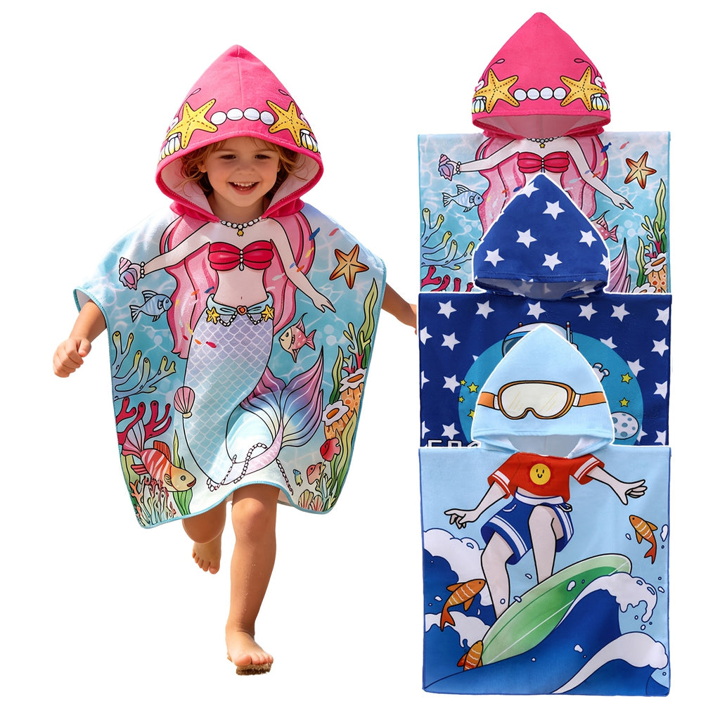 Serviettes de plage capuche pour bébé — Monptitlou