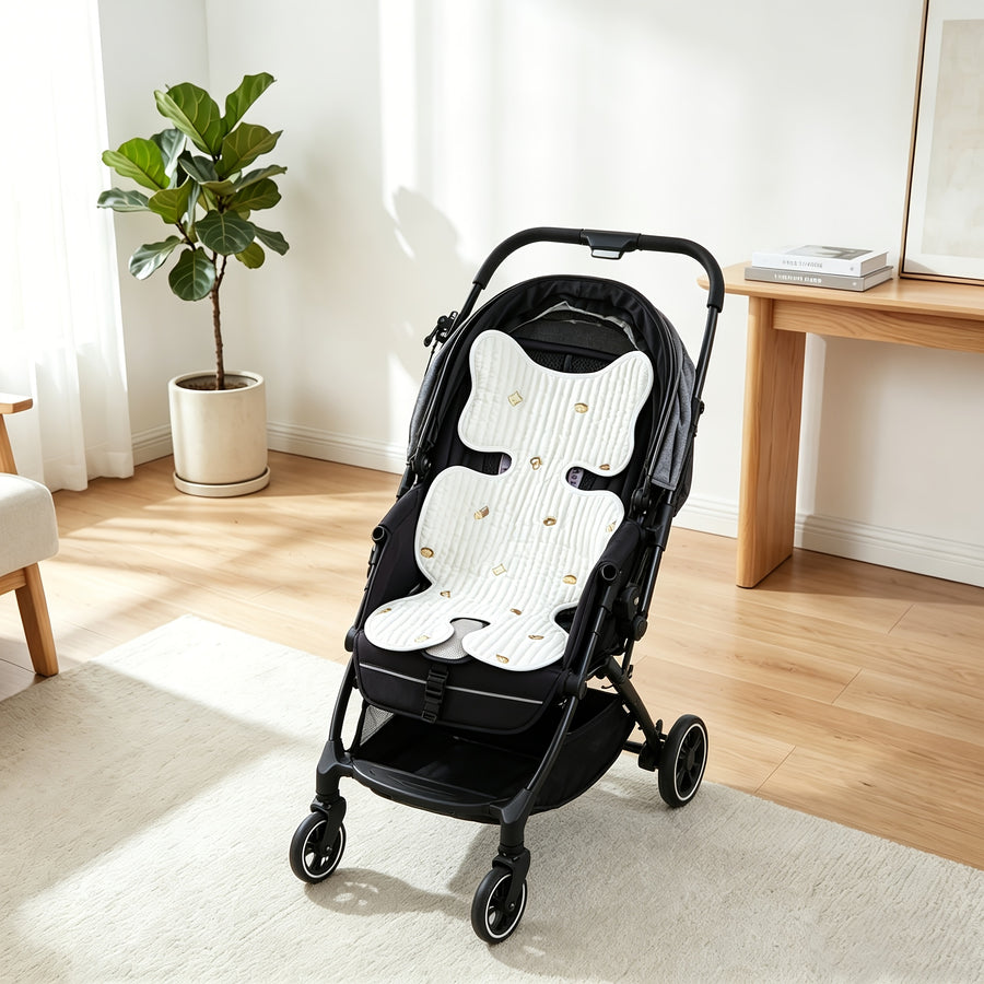 Coussin de poussette bébé, doublure matelassée douce avec motifs de — Monptitlou