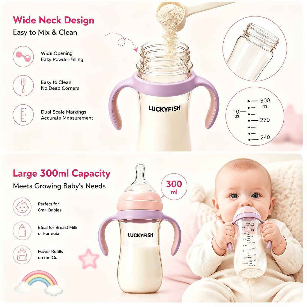 Biberon pour bébé avec poignée — Monptitlou
