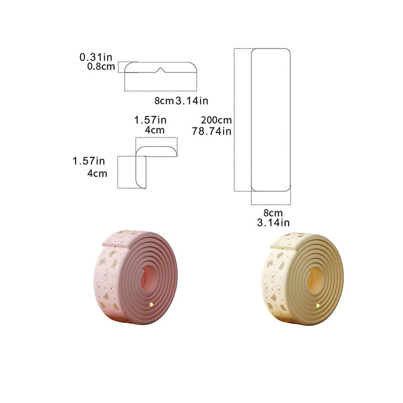 Protège-coins, coussin -collision épaissi pour tables — Monptitlou
