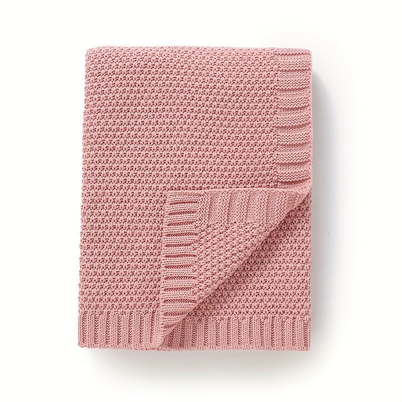 Nouvelle couverture unie 90*70cm rose vert foncé, plaid pour canapé — Monptitlou