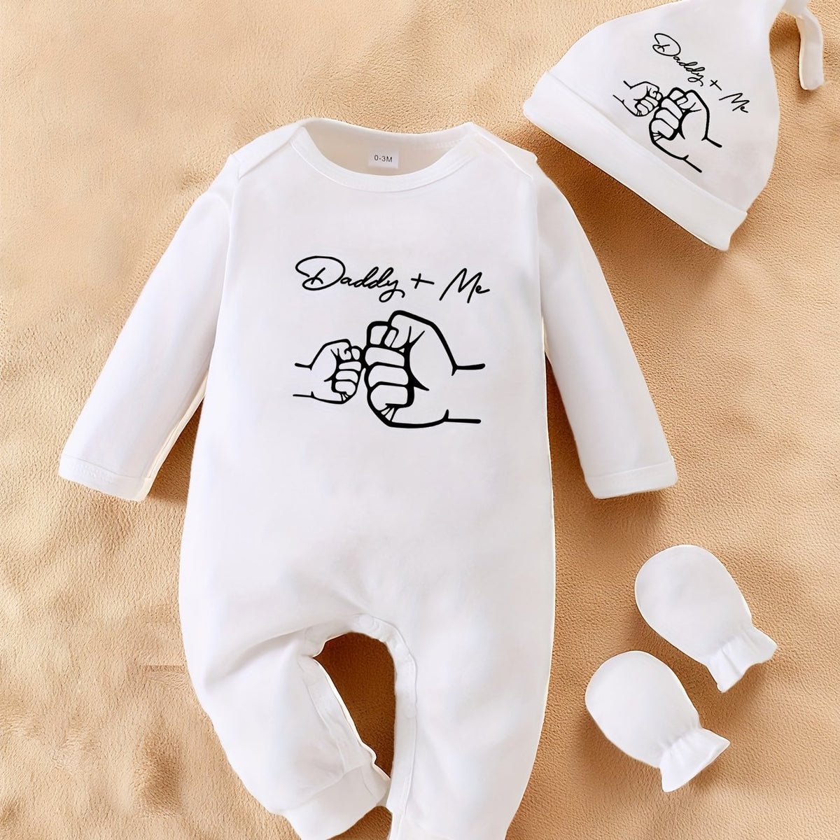 Nouveau Body Bébé "New Daddy+Me" avec Impression de Lettres — Monptitlou Image