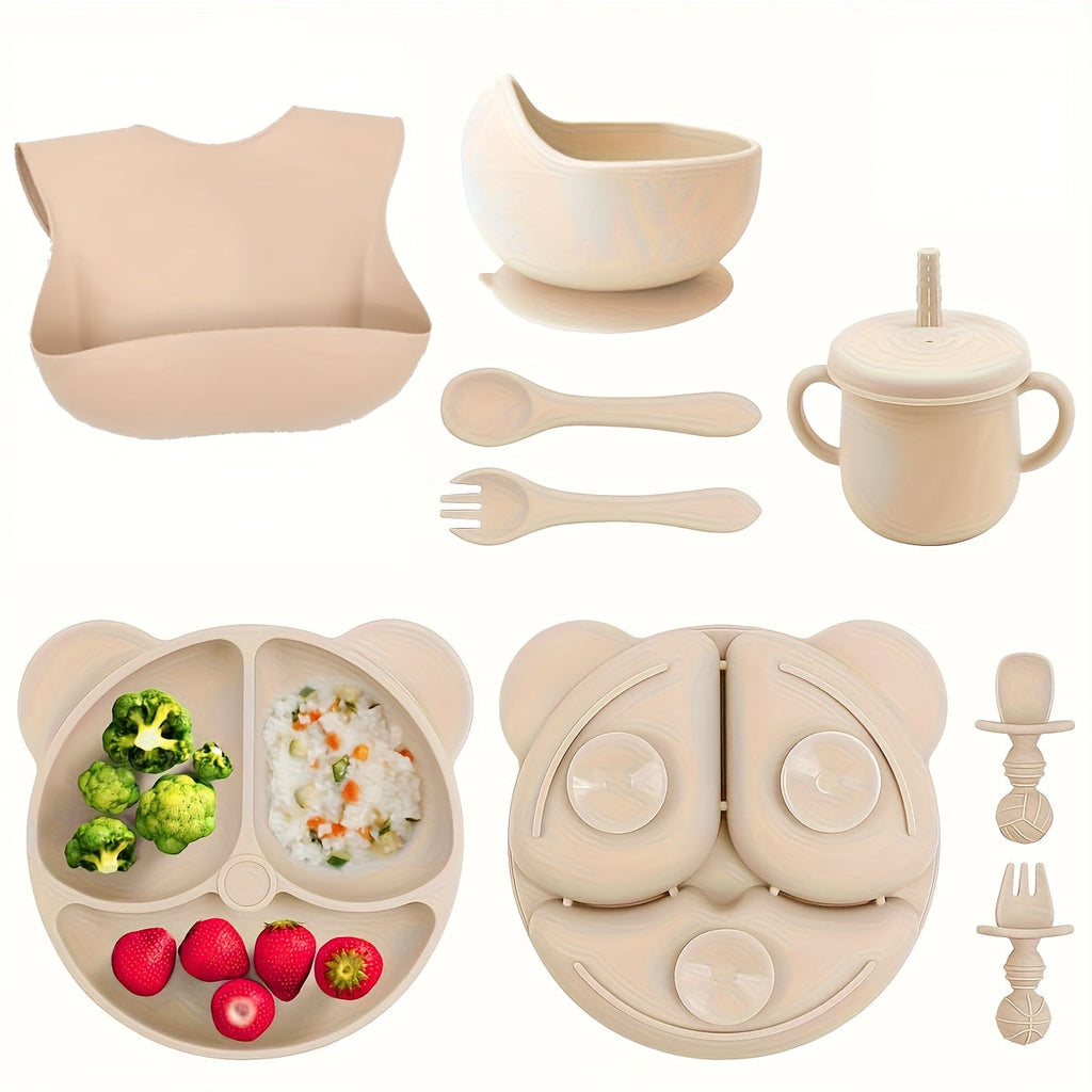 Ensemble d'alimentation pour bébé en silicone, 10 pièces — Monptitlou