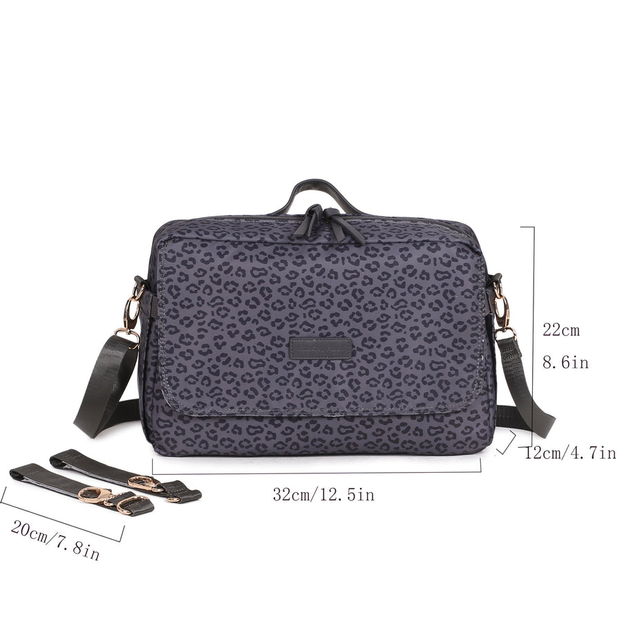 Sac parent à motif léopard, grande capacité pour maternité avec poche à — Monptitlou