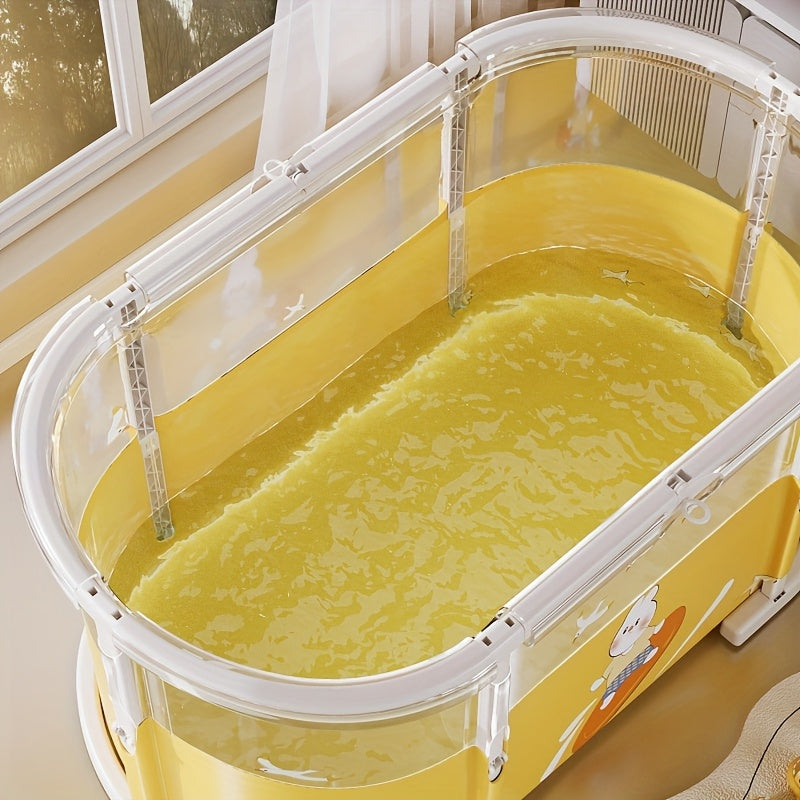 Baignoire pliante transparente avec motifs de dessins animés — Monptitlou