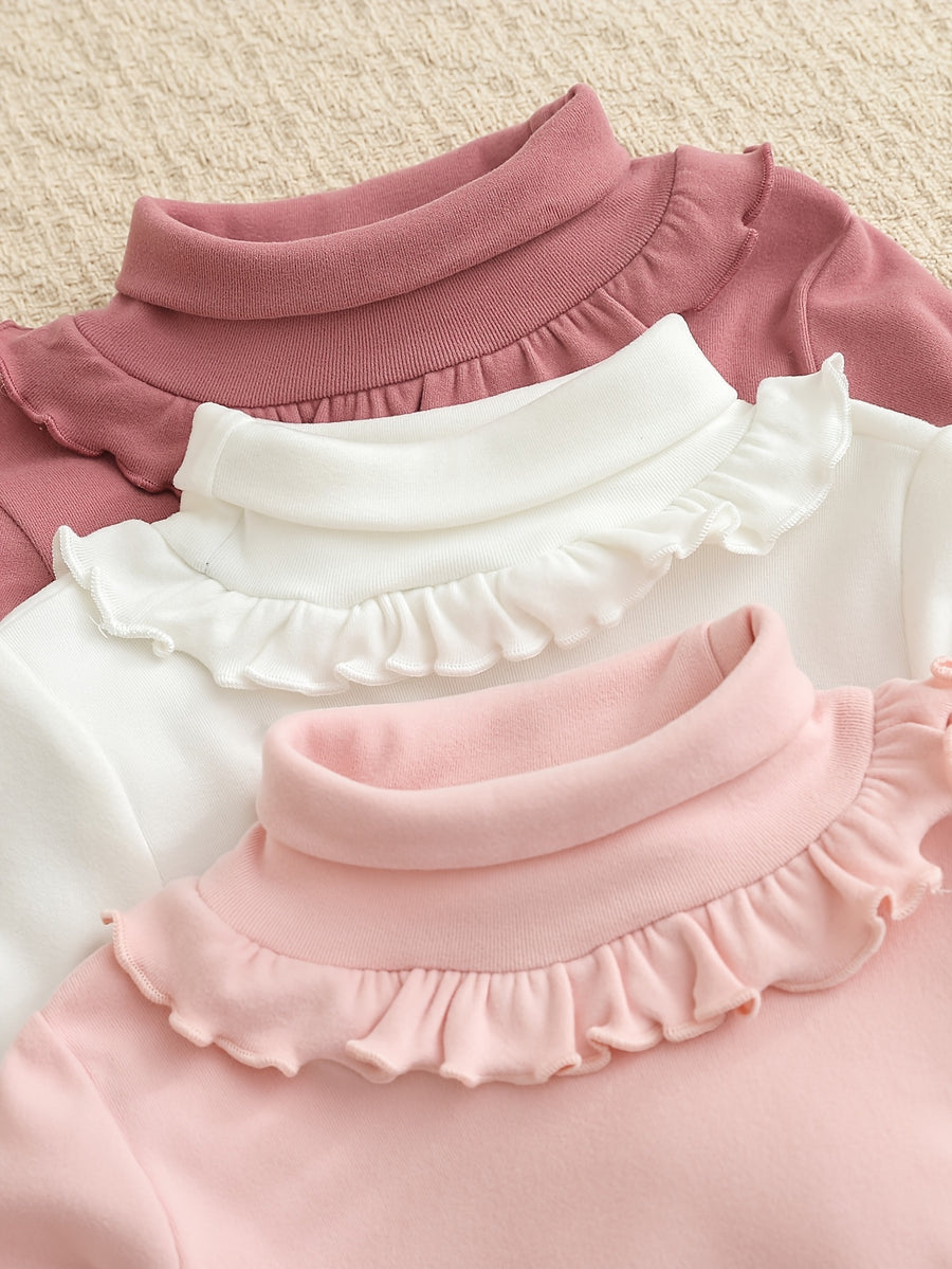 Pulls col roulé en velours allemand pour filles, automne/hiver — Monptitlou