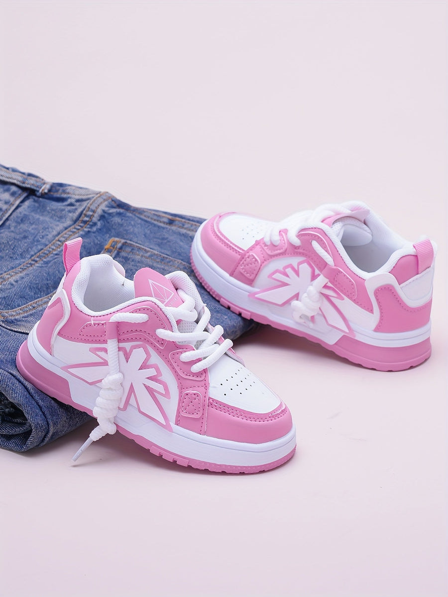 Chaussures de sport décontractées rose pour bébés filles — Monptitlou