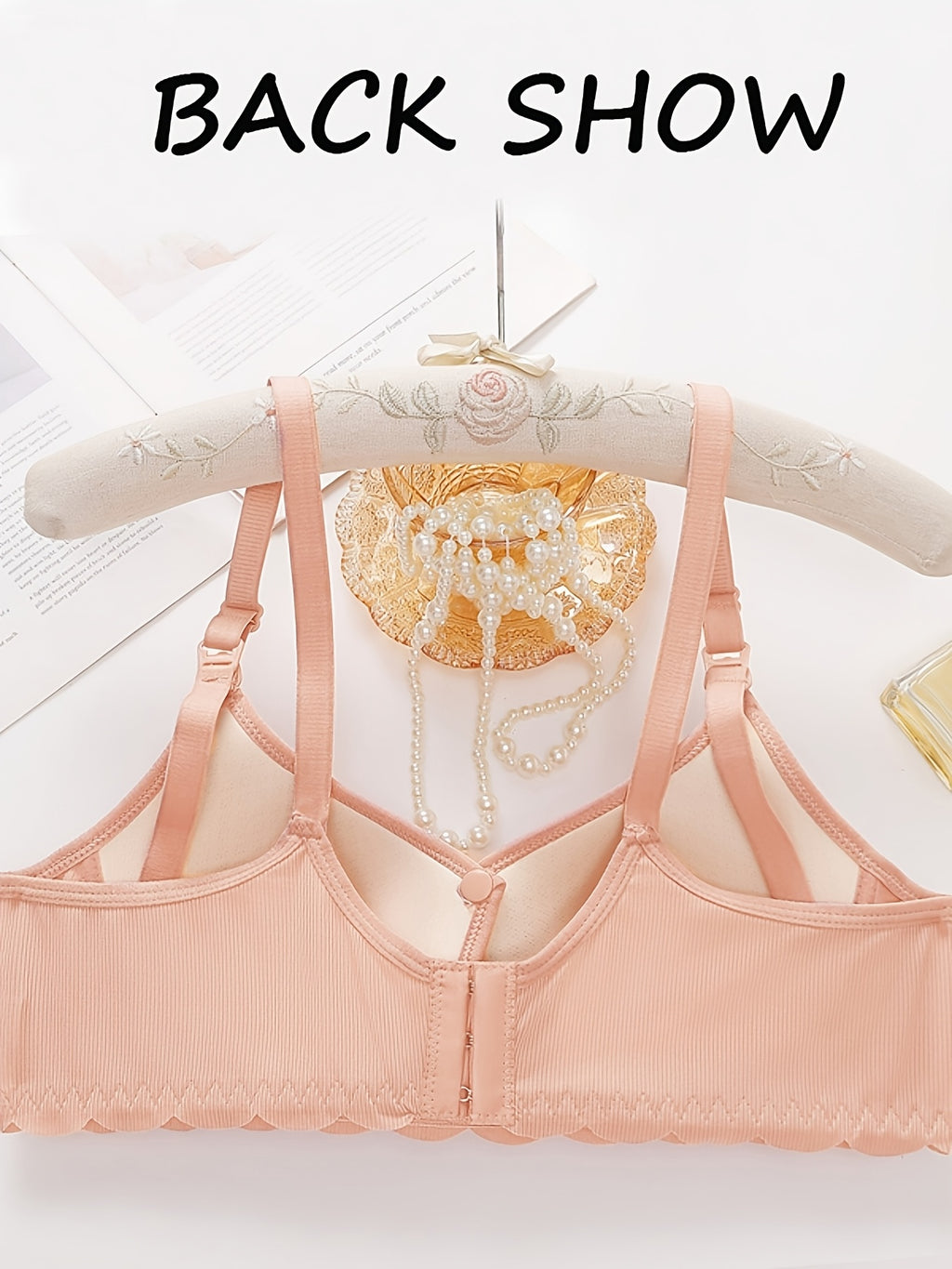 Soutien-gorge de maternité et d'allaitement élégant, couleur unie