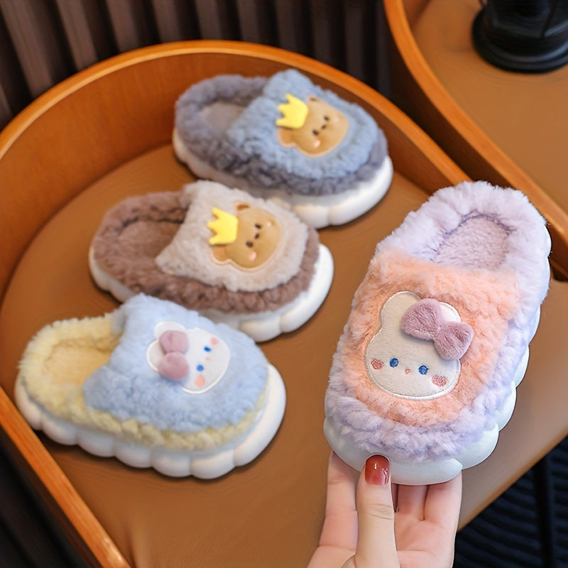1 Paire de Pantoufles d'Hiver en Peluche pour Bébé — Monptitlou
