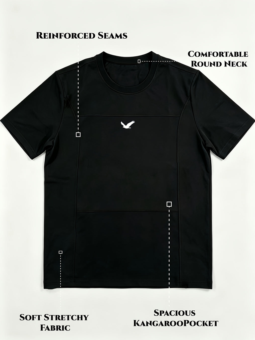Nouveau ensemble 2 pièces pour homme avec poche de kangourou pour bébé — Monptitlou