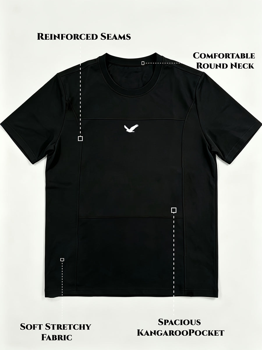 Nouveau ensemble 2 pièces pour homme avec poche de kangourou pour bébé — Monptitlou