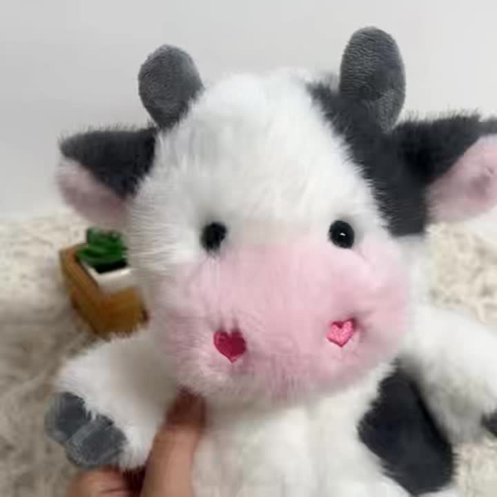 Grande peluche de vache Kawaii — Monptitlou
