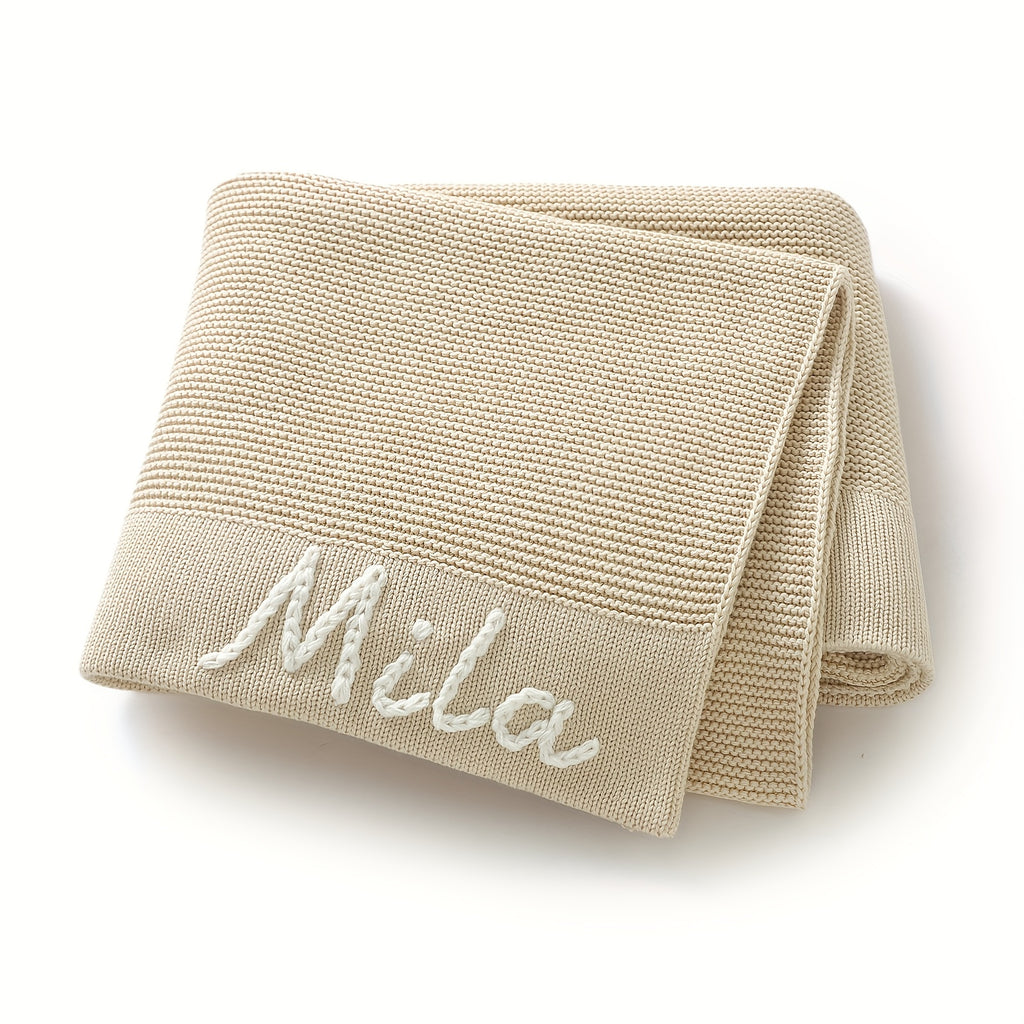 Couverture personnalisée pour bébé avec prénom, cadeau d'anniversaire — Monptitlou