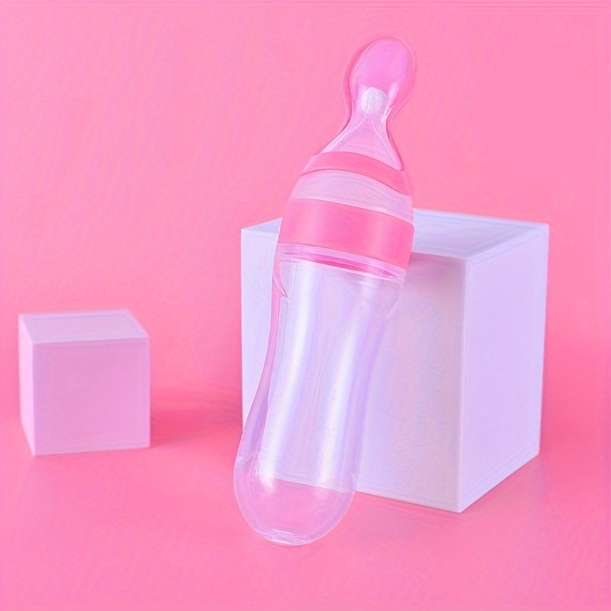 Distributeur de nourriture pour bébé en silicone avec cuillère — Monptitlou