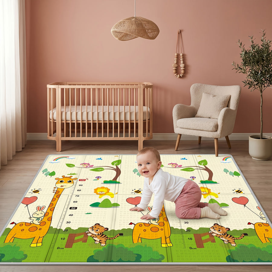 Tapis d'éveil bébé extra large 200X180Cm, conception réversible — Monptitlou