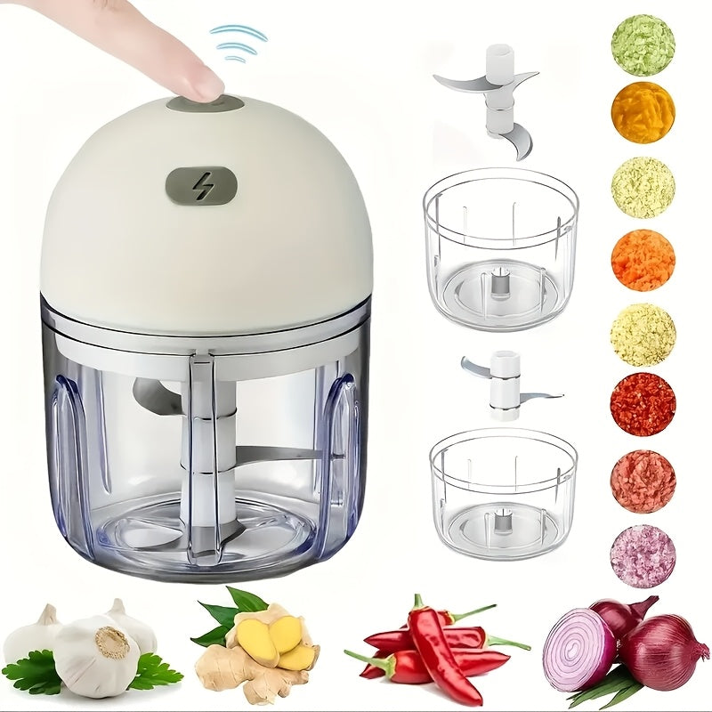 Hachoir Électrique 250 ml, Hachoir à Ail — Monptitlou