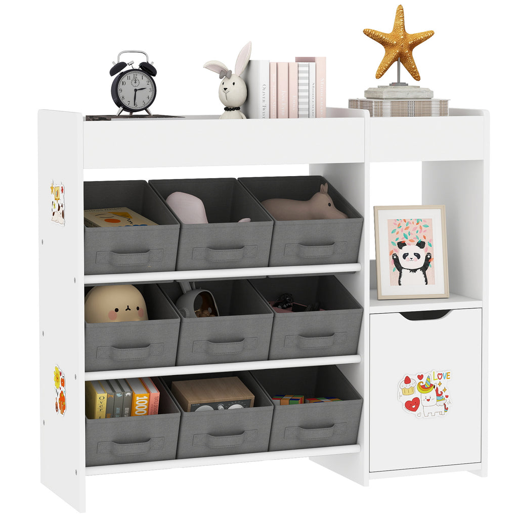 Meuble de rangement AIYAPLAY pour jouets 'S avec 9 tiroirs en tissu et — Monptitlou