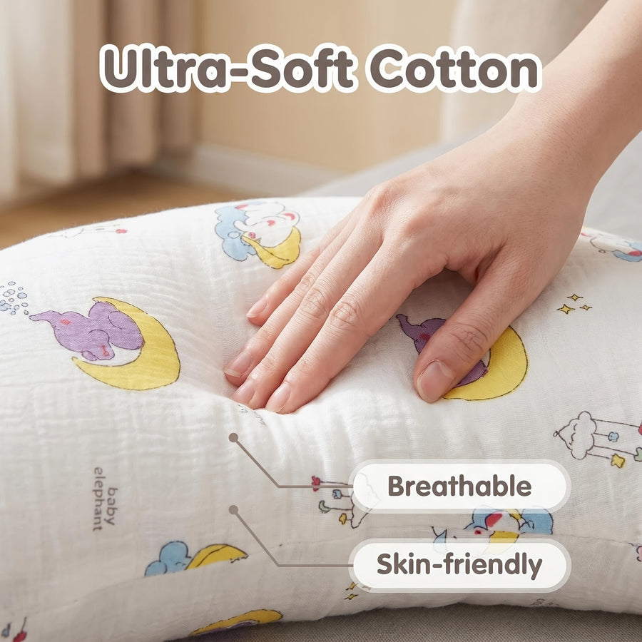 Oreiller de grossesse en forme de C Moon Pillow — Monptitlou