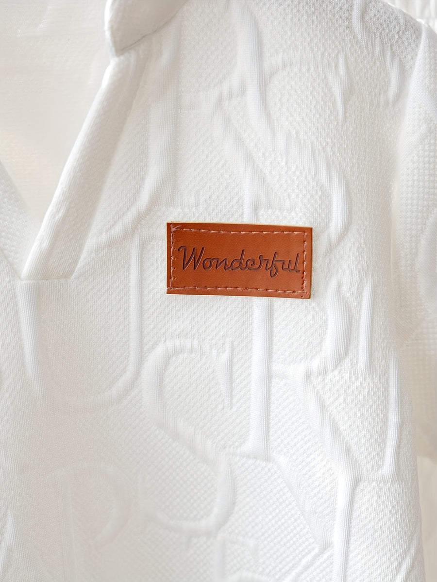 Ensemble 2 pièces pour garçons : T-shirt à manches courtes décontracté — Monptitlou