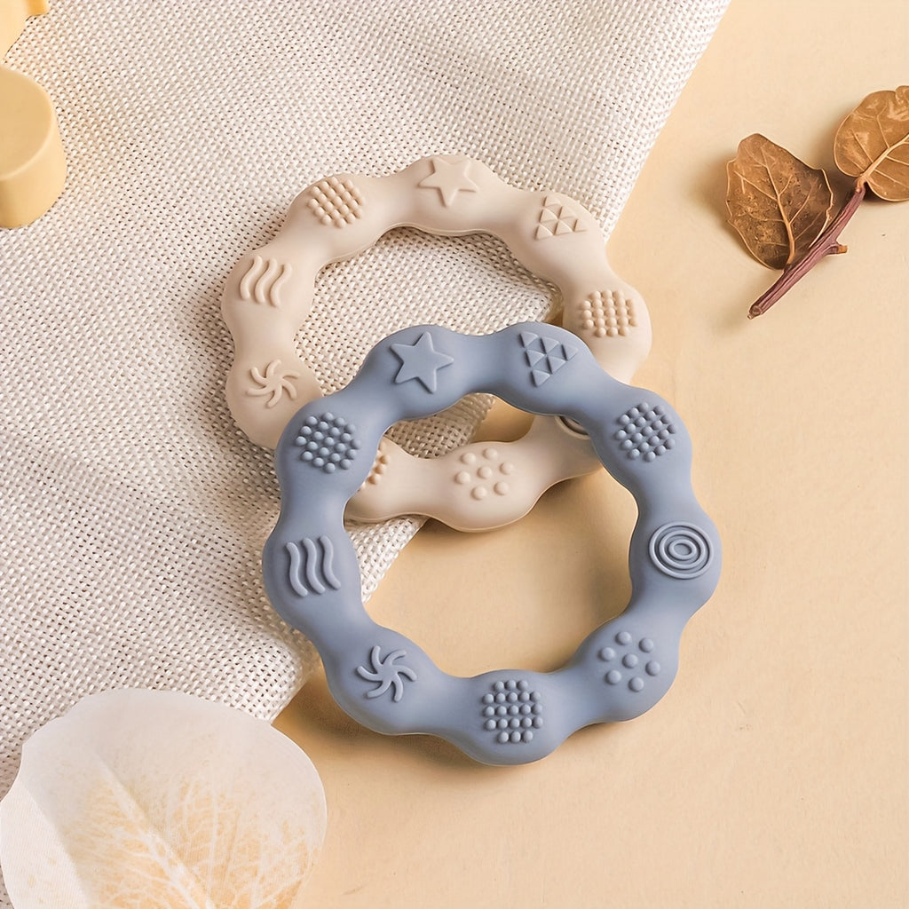 2/3pcs Anneaux de dentition pour bébé en silicone, légers — Monptitlou