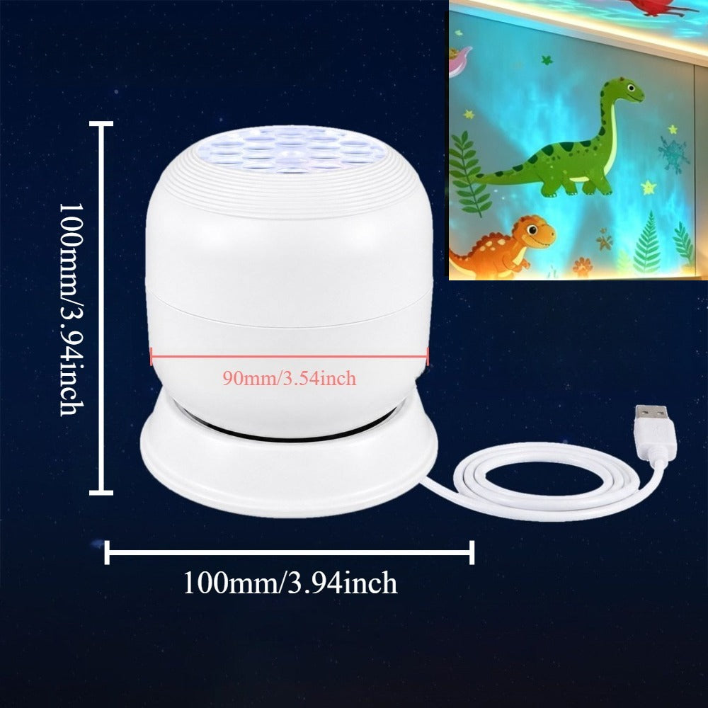 Lampe de projection LED Dinosaures Rotatifs Dynamiques — Monptitlou
