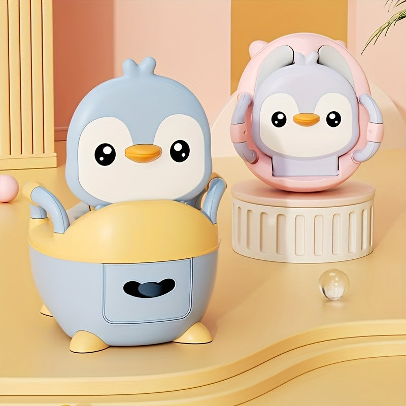 Siège de Toilette d'Apprentissage en Forme de Pingouin avec Housse de — Monptitlou Image