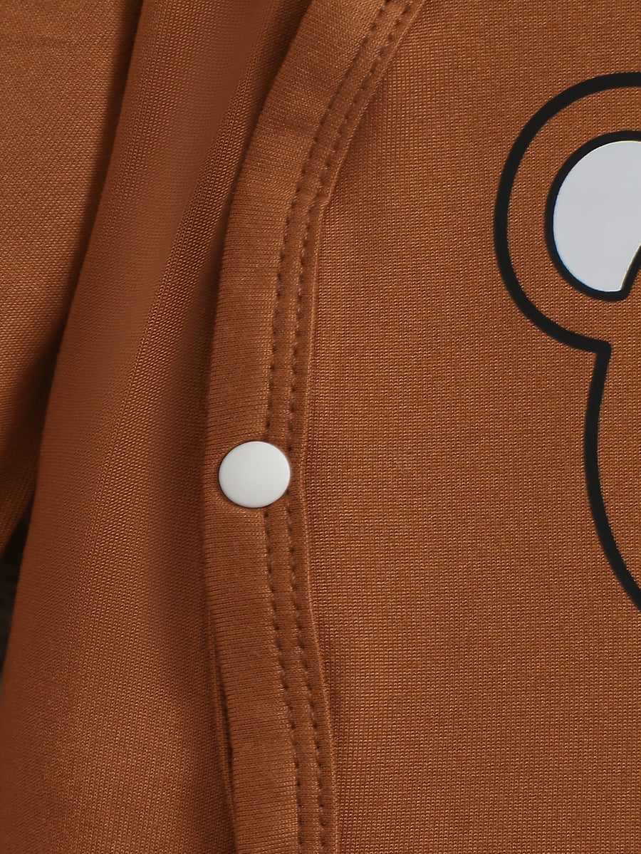 Ensemble cadeau pour bébé : Nouveau-né, ours boutonné, manches longues — Monptitlou