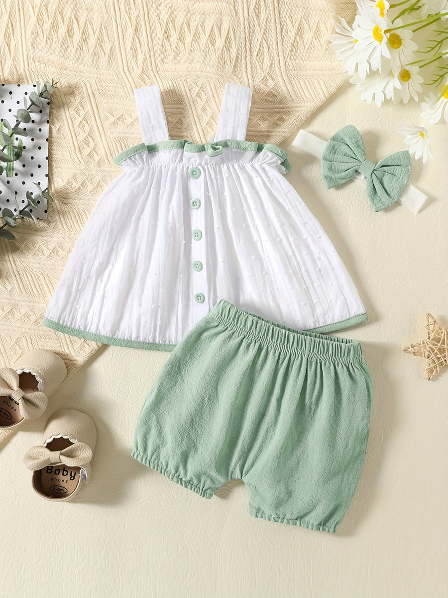 Lot de poches contrastées à boutons en jacquard pour fille — Monptitlou