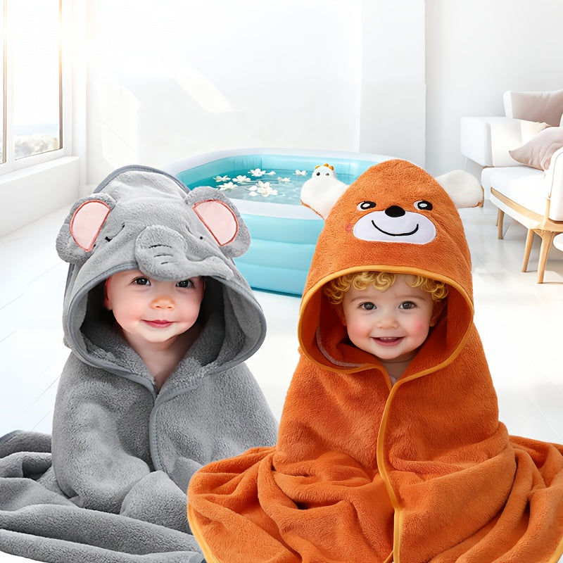 Nouvelle Serviette de Bain à Capuche pour Enfants — Monptitlou
