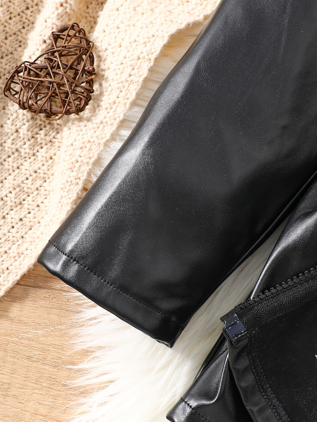 Veste à capuche pour fille avec petite décoration d'étiquette Zhangzi + — Monptitlou