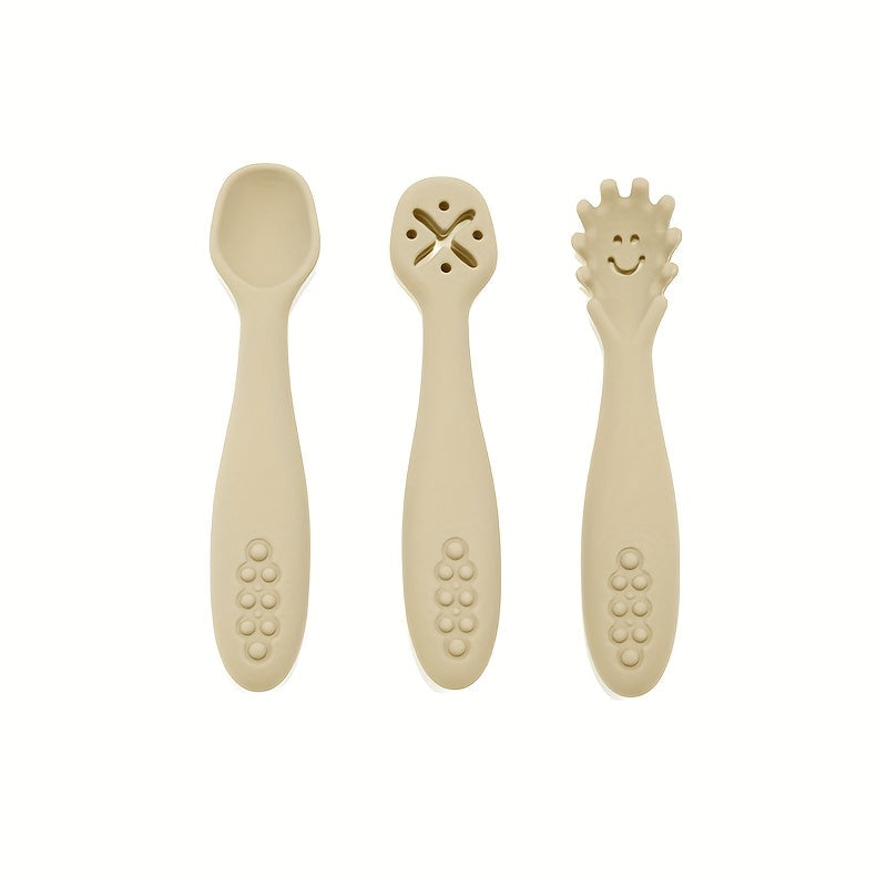 [Cuillères en silicone] 1 Ensemble de 3 Cuillères en Silicone pour — Monptitlou