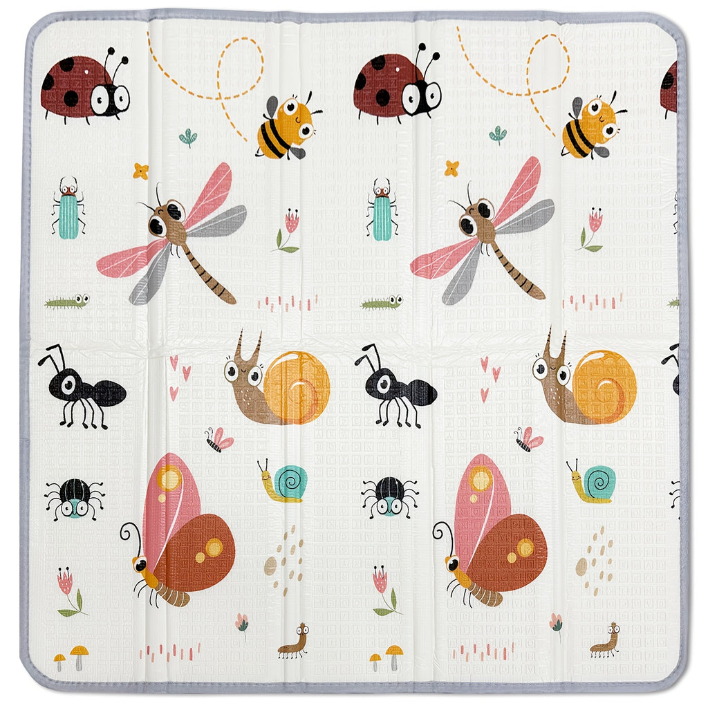 Tapis de Jeu Pliable pour Bébé avec Mousse de Sécurité — Monptitlou