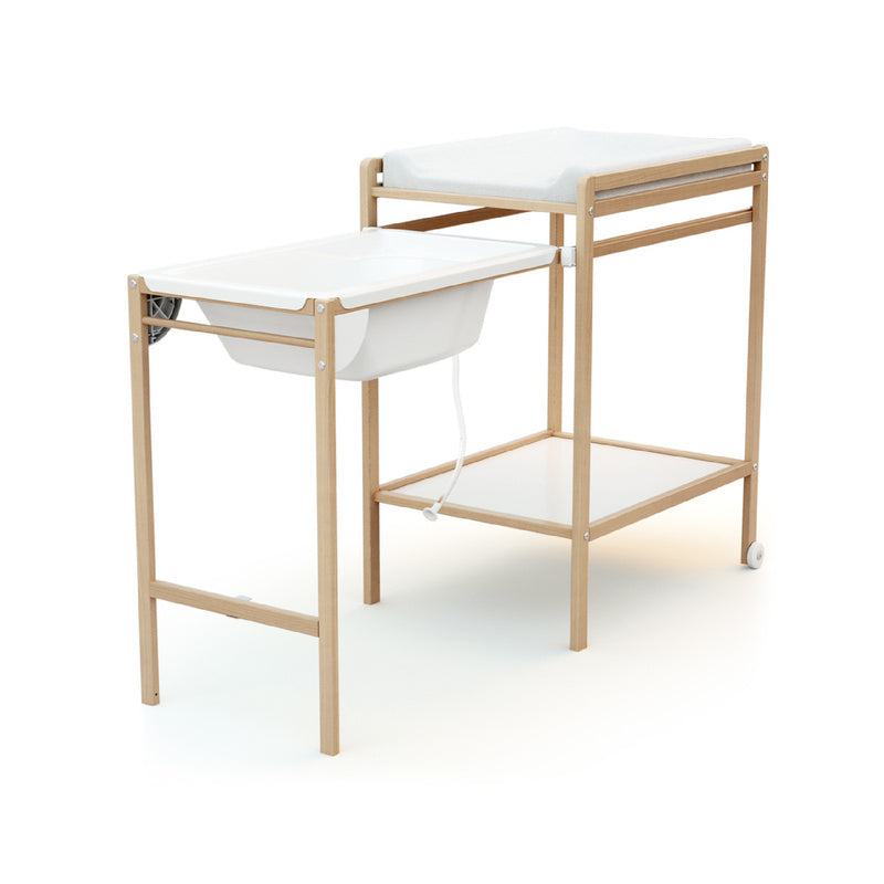 WEBABY - Table à Langer avec Baignoire en bois LILO — Monptitlou