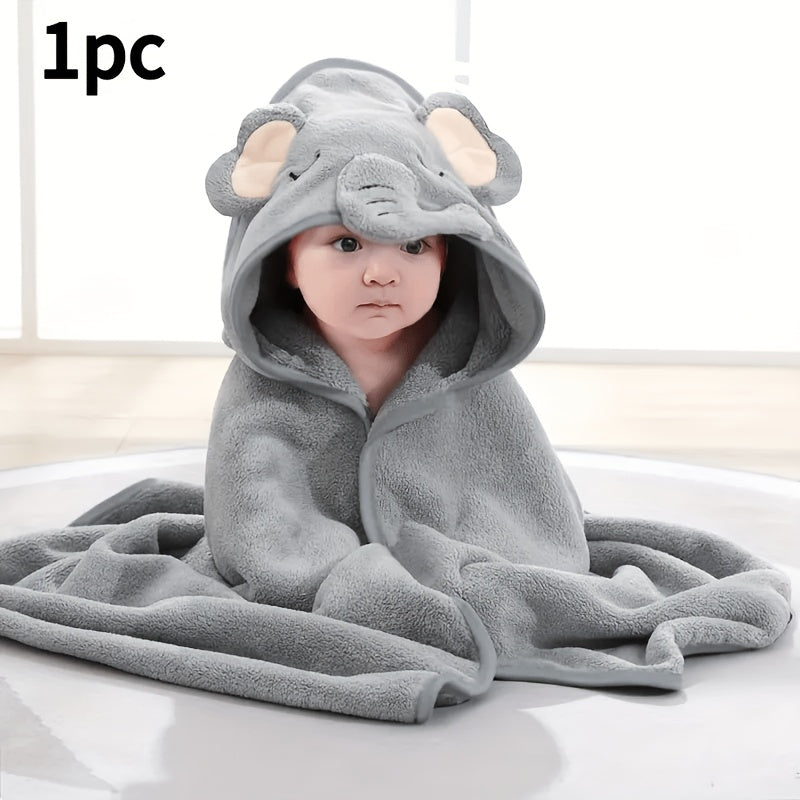 Serviette de bain à capuche pour enfants, 1 pièce/2 pièces — Monptitlou