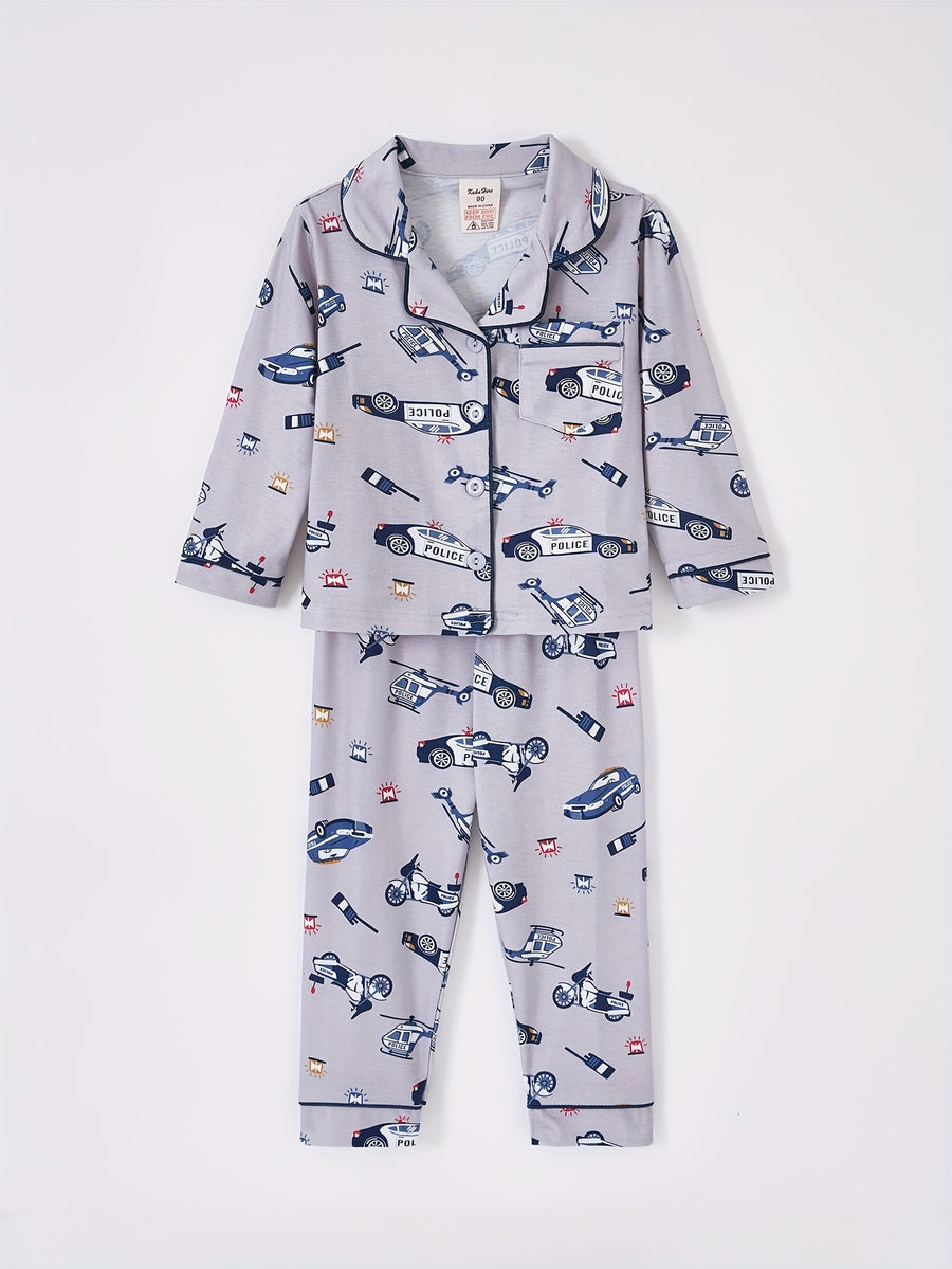 Ensemble de pyjama dinosaure pour garçon, 2 ensembles/4 pièces — Monptitlou