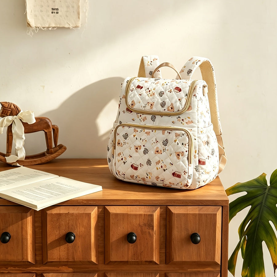 1 sac à dos à langer matelassé pour maman et papa, sac à langer léger — Monptitlou