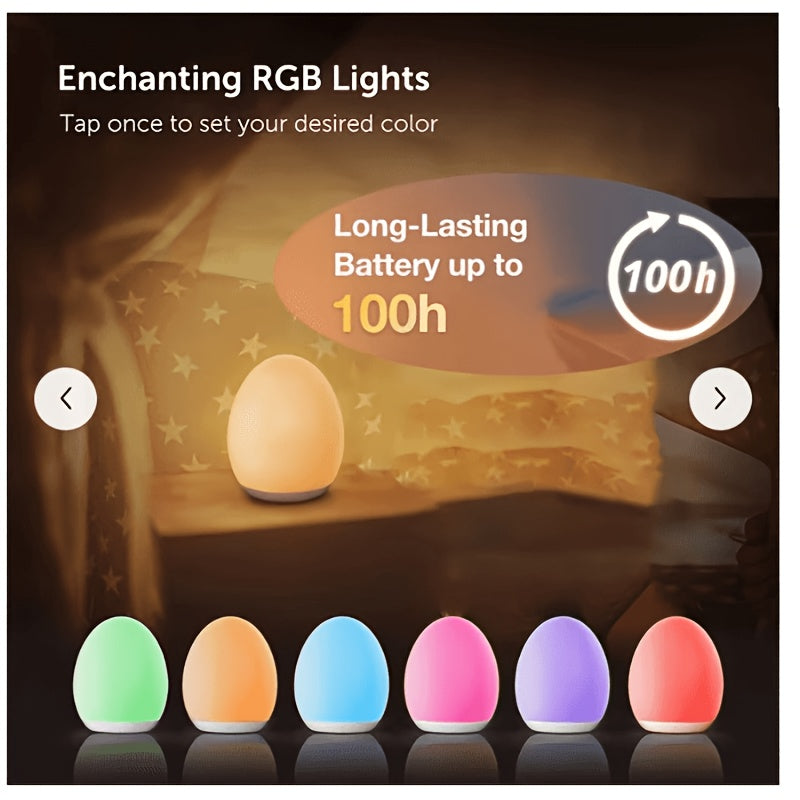 Veilleuse, Lampe de chevet 7 couleurs RGB changeantes et à intensité — Monptitlou
